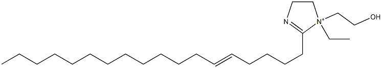 1-Ethyl-1-(2-hydroxyethyl)-2-(5-octadecenyl)-2-imidazoline-1-ium 구조식 이미지