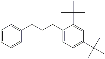 1-(2,4-Di-tert-butylphenyl)-3-phenylpropane 구조식 이미지