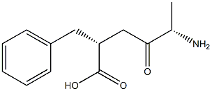 (2R)-2-[(S)-3-Amino-2-oxobutyl]-3-phenylpropanoic acid 구조식 이미지