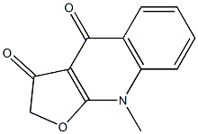 9-Methylfuro[2,3-b]quinoline-3,4(2H,9H)-dione Structure