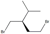 [R,(+)]-1-Bromo-3-(bromomethyl)-4-methylpentane Structure