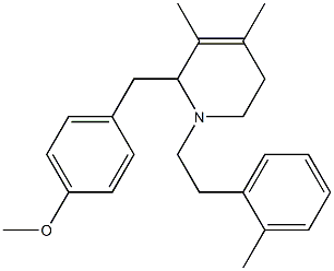 2-(4-Methoxybenzyl)-3,4-dimethyl-1-[2-(o-tolyl)ethyl]-1,2,5,6-tetrahydropyridine Structure