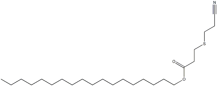 3-(2-Cyanoethylthio)propionic acid octadecyl ester 구조식 이미지