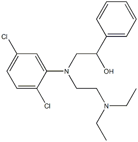 N-[2-(Diethylamino)ethyl]-N-(2-hydroxy-2-phenylethyl)-2,5-dichloroaniline Structure