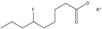 6-Fluoropelargonic acid potassium salt Structure