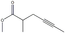 4-Hexyne-2-carboxylic acid methyl ester Structure