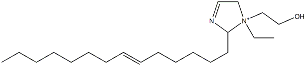 1-Ethyl-1-(2-hydroxyethyl)-2-(6-tetradecenyl)-3-imidazoline-1-ium 구조식 이미지