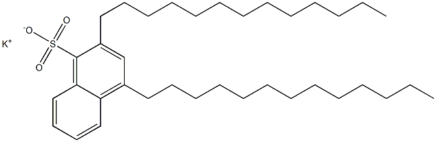 2,4-Ditridecyl-1-naphthalenesulfonic acid potassium salt 구조식 이미지