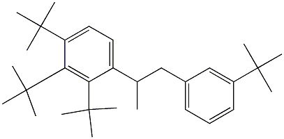 2-(2,3,4-Tri-tert-butylphenyl)-1-(3-tert-butylphenyl)propane 구조식 이미지