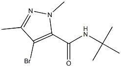 N-tert-Butyl-2,5-dimethyl-4-bromo-2H-pyrazole-3-carboxamide 구조식 이미지