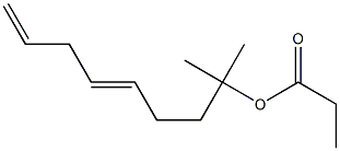 Propionic acid 1,1-dimethyl-4,7-octadienyl ester 구조식 이미지