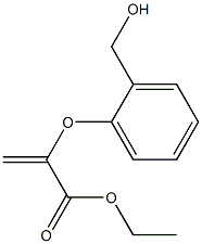 2-[2-(Hydroxymethyl)phenoxy]propenoic acid ethyl ester Structure