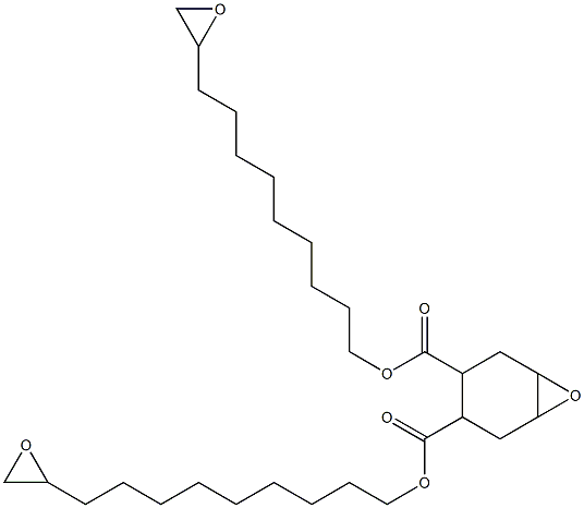 7-Oxabicyclo[4.1.0]heptane-3,4-dicarboxylic acid bis(10,11-epoxyundecan-1-yl) ester 구조식 이미지