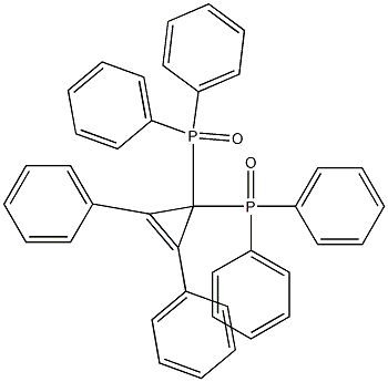 (2,3-Diphenyl-2-cyclopropene-1,1-diyl)bis(diphenylphosphine oxide) 구조식 이미지