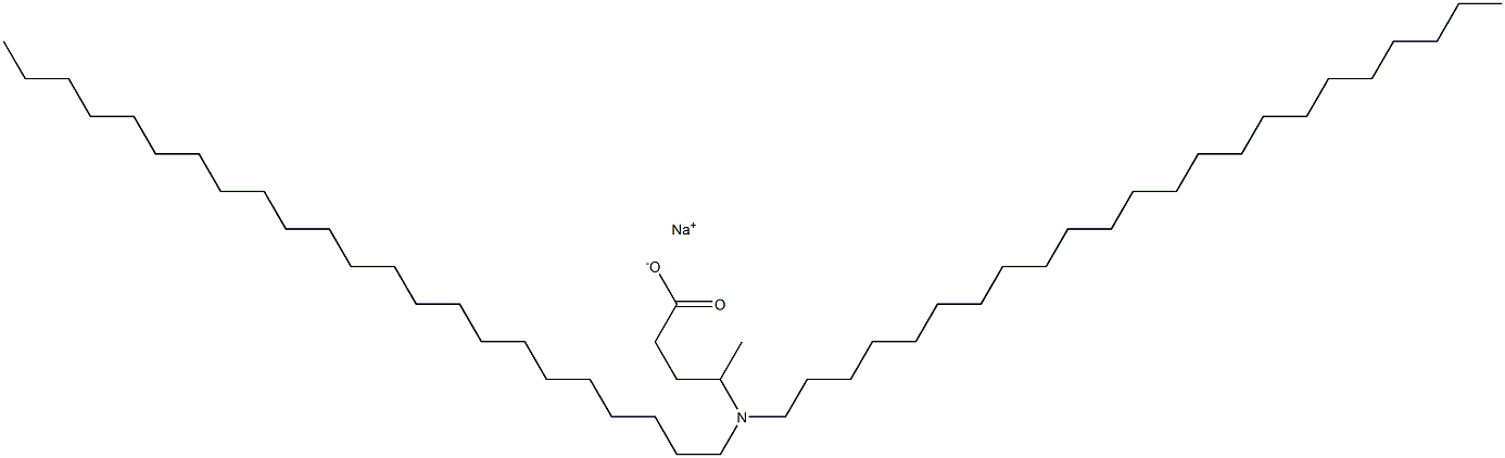 4-(Ditricosylamino)valeric acid sodium salt Structure