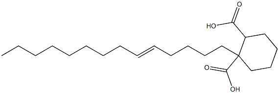 Cyclohexane-1,2-dicarboxylic acid hydrogen 1-(5-tetradecenyl) ester 구조식 이미지