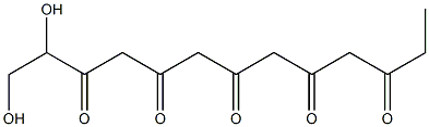 3,5,7,9,11-Tridecapentyne-1,2-diol 구조식 이미지