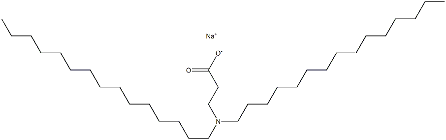 3-(Dipentadecylamino)propanoic acid sodium salt Structure