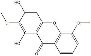 1,3-Dihydroxy-2,5-dimethoxyxanthone Structure