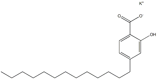 4-Tridecyl-2-hydroxybenzoic acid potassium salt 구조식 이미지