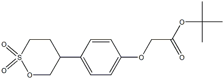 5-[4-(tert-Butoxycarbonylmethoxy)phenyl]-1,2-oxathiane 2,2-dioxide 구조식 이미지