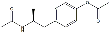Acetic acid 4-[(S)-2-(acetylamino)propyl]phenyl ester Structure