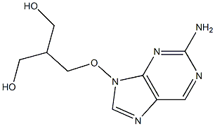 2-Amino-9-(3-hydroxy-2-hydroxymethylpropyloxy)-9H-purine Structure