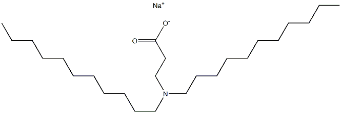 3-(Diundecylamino)propanoic acid sodium salt 구조식 이미지