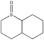 Octahydro-2H-1-benzothiopyran 1-oxide 구조식 이미지