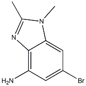 6-Bromo-1,2-dimethyl-1H-benzoimidazol-4-ylamine 구조식 이미지