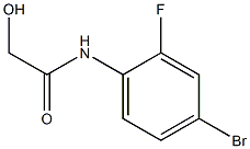 N-(4-BROMO-2-FLUOROPHENYL)-2-HYDROXYACETAMIDE 구조식 이미지