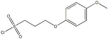 3-(4-methoxyphenoxy)propane-1-sulfonyl chloride Structure