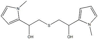 2-[2-HYDROXY-2-(1-METHYL-1H-PYRROL-2-YL)-ETHYLSULFANYL]-1-(1-METHYL-1H-PYRROL-2-YL)-ETHANOL 구조식 이미지