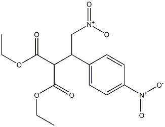 PROPANEDIOIC ACID, 2-[2-NITRO-1-(4-NITROPHENYL)ETHYL]-, 1,3-DIETHYL ESTER 구조식 이미지