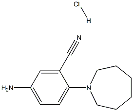 5-amino-2-azepan-1-ylbenzonitrile hydrochloride 구조식 이미지