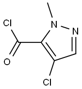 4-chloro-1-methyl-1H-pyrazole-5-carbonyl chloride Structure