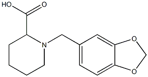 1-(1,3-BENZODIOXOL-5-YLMETHYL)-2-PIPERIDINECARBOXYLIC ACID 구조식 이미지
