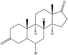 6-Bromo androstane-3,17-dione Structure