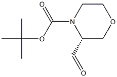 (R)-N-Boc-3-morpholinecarbaldehyde Structure