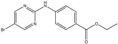4-(5-Bromopyrimidin-2-ylamino)benzoic acid ethyl ester Structure
