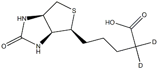 Biotin-d2 (ring-6,6-d2) 98 atom % D 구조식 이미지