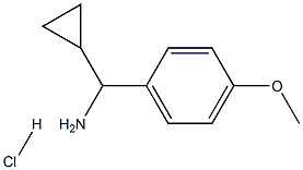 alpha-Cyclopropyl-4-methoxybenzene-methanamine hydrochloride,98% Structure
