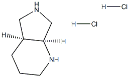(S,S)-2,8-Diazabicyclo[4.3.0]nonane dihydrochloride Structure