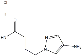 4-(4-Amino-pyrazol-1-yl)-N-methyl-butyramidehydrochloride 구조식 이미지