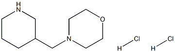 4-(3-Piperidinylmethyl)morpholine dihydrochloride 구조식 이미지