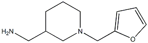 1-[1-(2-Furylmethyl)-3-piperidinyl]methanamine Structure