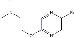 2-(5-Bromopyrazin-2-yloxy)-N,N-dimethylethanamine 구조식 이미지