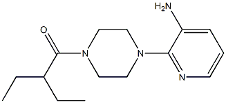 1-(4-(3-aminopyridin-2-yl)piperazin-1-yl)-2-ethylbutan-1-one Structure