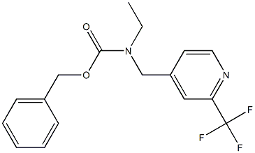 benzyl ethyl((2-(trifluoromethyl)pyridin-4-yl)methyl)carbamate Structure