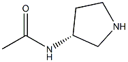 (3R)-(-)-3-Acetaminopyrrolidine 구조식 이미지